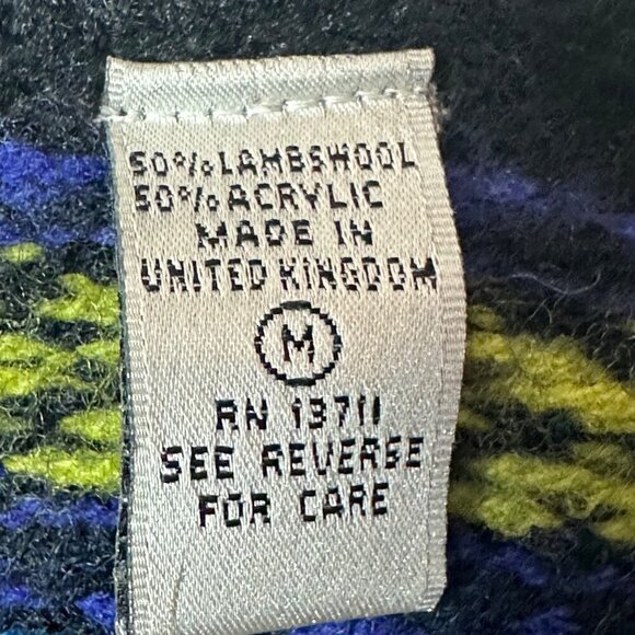 Vintage Amanda Smith Lambswool Blend Sweater Women's M Nordic Quarter Zip - Picture 4 of 9